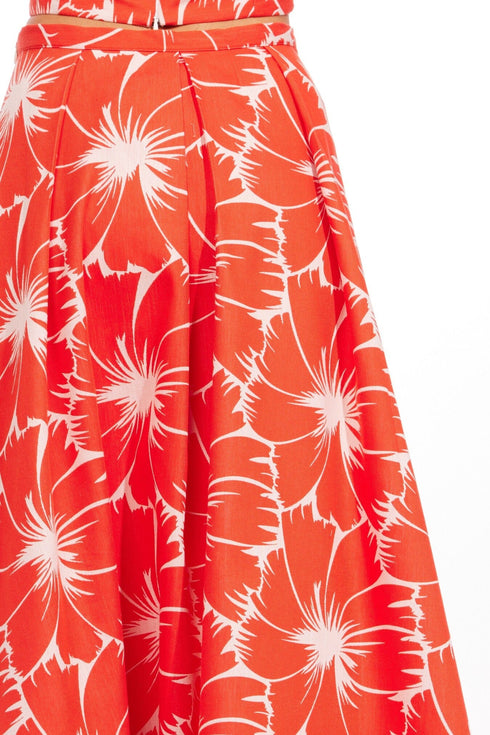 Anova Skirt-Scarlet Bloom